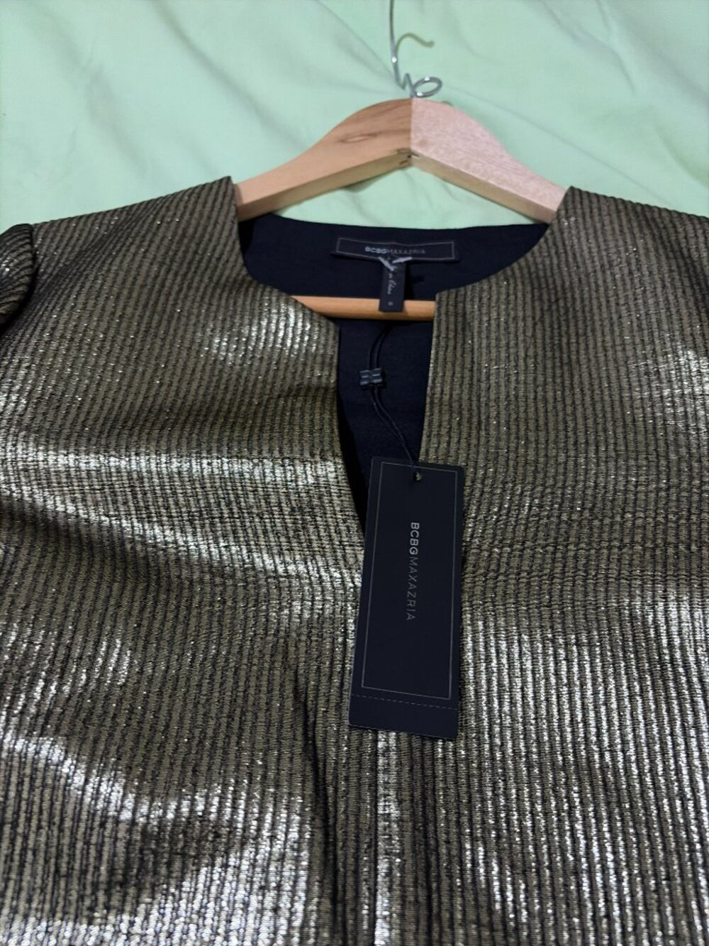 BCBGMAXAZRIA Metallic Dress - Picture 4 of 7